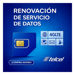 Plan de Datos Anual / 6 GB por Mes / 12 Meses / Cobertura Nacional México / Roaming EUA y Canadá / Requiere Configuración APN