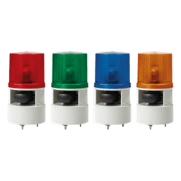 Baliza Indicadora Industrial / LED Ámbar / Sirena 105 dB / 5 Tonos / 4 Patrones / 12-24 VCD / IP Resistente a Vibraciones