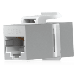 Acoplador Keystone / Cat6A Pasante / 10 Gbps / PoE / Snap-In / Paquete 12 Piezas