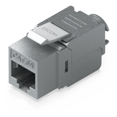 Keystone Jack / Cat6A / Terminación Toolless / Snap-In / 12 Piezas / 23-26 AWG