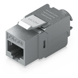 Keystone Jack / Cat6A / Terminación Toolless / Snap-In / 12 Piezas / 23-26 AWG