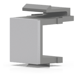 Insertos Ciegos Keystone / Snap-In / 24 Piezas / 16.3 x 14.6 x 18 mm (0.64 x 0.57 x 0.7") / ABS Retardante a la Flama