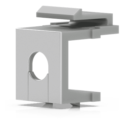 Inserto Keystone Ciego Pasante / Snap-In / 12 Piezas / Gestión de Cableado / 6.3 x 14.6 x 18 mm