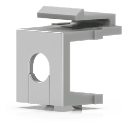 Inserto Keystone Ciego Pasante / Snap-In / 12 Piezas / Gestión de Cableado / 6.3 x 14.6 x 18 mm