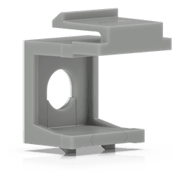 Inserto Keystone Ciego Pasante / Snap-In / 12 Piezas / Gestión de Cableado / 6.3 x 14.6 x 18 mm