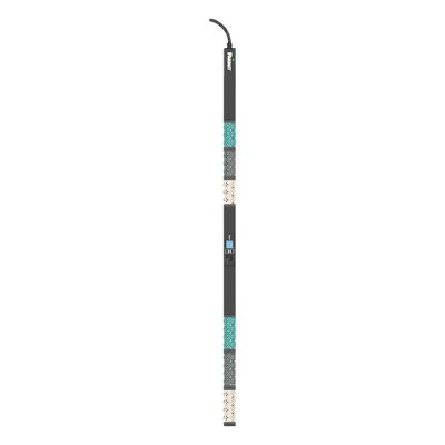 PDU Inteligente Monitoreable / 42 Salidas C13/C15/C19/C21 / Entrada IEC 60309 3P+N+E 16A / 230 Vca / 16 A / Instalación Vertical / Pantalla Táctil