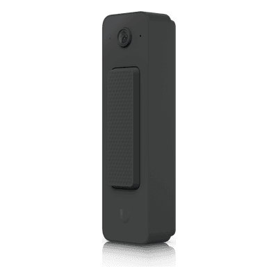 UVC Doorbell Lite – Videoportero Compacto 5 MP PoE con Visión Nocturna IR, Audio Bidireccional y Diseño Resistente al Clima, Color Negro