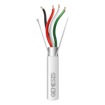 Cable para Alarma / 305 m (1000 ft) / 4x18 AWG / Blindado / Riser / Blanco