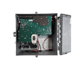 Energizador Perimetral / 10,000 Volts / 10,000 m (32,808 ft) Lineales / Alimentación AC 127-220V o Solar / Control Remoto RF 433 MHz / Respaldo Batería 5 Días