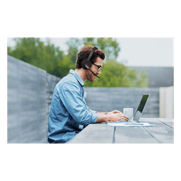 Auriculares Bluetooth Mono / Cancelación de Ruido IA / 35 Horas de Conversación / Bluetooth 5.3 / Alcance 50 m (164 ft) / USB-C y USB-A