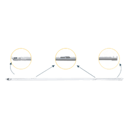 Riel Motorizado para Cortinas / Ajustable 2.3-4 m (7.5-13.1 ft) / Carga 20 kg / Compatible Movelite WF + Elatio / Instalación Techo / Smart Home