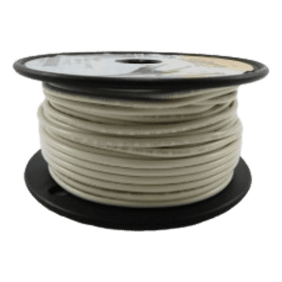 Cable Eléctrico / Calibre 14 AWG / 600 V / 105 °C Seco / 75 °C Húmedo / Cobre Estañado Clase K / Retardante de Llama VW-1 / Blanco