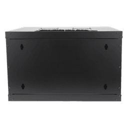 Gabinete de Pared 19 in / 6UR / 455mm Profundidad / Puerta Perforada / 60kg Carga / 14.8 x 23.6 x 21.7 in