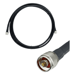 Jumper Coaxial / 3 m (9.84 ft) / LMR400 10.29 mm / N Macho Doble / Blindaje >90 dB / 50 Ohm