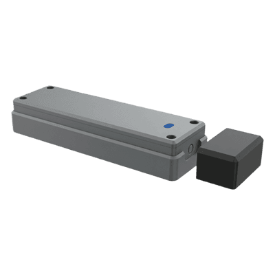 Sensor de Puerta Peatonal Inalámbrico / Tecnología Trio-Frequency Anti Interferencias / Alcance Magnético 25 mm / Batería 3.6V 2600mAh / Vida Útil 2 Años / Compatible con Puertas Seccionales y Batientes