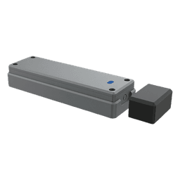 Sensor de Puerta Peatonal Inalámbrico / Tecnología Trio-Frequency Anti Interferencias / Alcance Magnético 25 mm / Batería 3.6V 2600mAh / Vida Útil 2 Años / Compatible con Puertas Seccionales y Batientes
