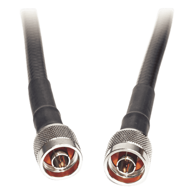 Cable Coaxial Conectorizado / 30 m (98.4 ft) / N Macho en Ambos Extremos / LMR400 Equivalente / Blindaje >90 dB / 50 Ohm
