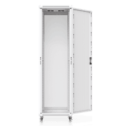 Gabinete Rack de Piso / 42U / 600 x 800 mm (23.6 x 31.5 in) / Carga Estática 800 kg (1763.7 lb) / Puerta Perforada / Ventiladores Integrados / Ruedas con Seguro