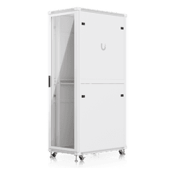 Gabinete Rack de Piso / 42U / 600 x 1000 mm (23.6 x 39.4 in) / Carga 800 kg / Puerta Vidrio Templado / Ventiladores Integrados