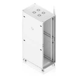Gabinete Rack de Piso / 42U / 600 x 1000 mm (23.6 x 39.4 in) / Carga 800 kg / Puerta Vidrio Templado / Ventiladores Integrados
