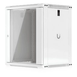 Gabinete Rack 12U / Montaje en Pared / 550 x 450 mm / Puerta de Vidrio Templado / Ventilación Integrada / Capacidad 50 kg