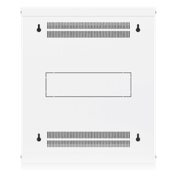Gabinete Rack 12U / Montaje en Pared / 550 x 450 mm / Puerta de Vidrio Templado / Ventilación Integrada / Capacidad 50 kg