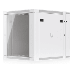Gabinete Rack de Pared / 12U / 600 x 703 mm (23.6 x 27.7") / Puerta Frontal Vidrio Templado / Puerta Trasera Abatible / Paneles Laterales con Llave