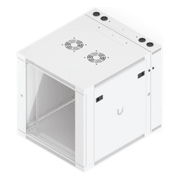 Gabinete Rack de Pared / 12U / 600 x 703 mm (23.6 x 27.7") / Puerta Frontal Vidrio Templado / Puerta Trasera Abatible / Paneles Laterales con Llave