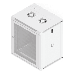 Gabinete Rack 12U / Montaje en Pared / Profundidad 450 mm (17.7") / Puerta Perforada / Ventilación Integrada 50 dB(A) / Paneles con Llave