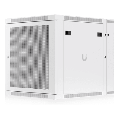 Gabinete Rack 12U / Montaje en Pared / Puerta Trasera Abatible / Ventilación Activa / Paneles con Cerradura / 600 x 700 x 639 mm (23.6 x 27.6 x 25.2")