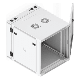 Gabinete Rack 12U / Montaje en Pared / Puerta Trasera Abatible / Ventilación Activa / Paneles con Cerradura / 600 x 700 x 639 mm (23.6 x 27.6 x 25.2")