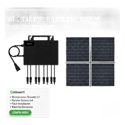 Kit Solar Interconexión / 2.5kW / 220Vca / Microinversores / IP67 / Monitoreo Remoto / 8.2 ft Montaje