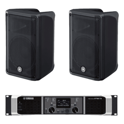 Kit de Refuerzo Sonoro / 2 Bocinas 2 Vías 10" / Amplificador Clase D 2x800W a 4Ω / Respuesta 50 Hz - 20 kHz / Conectores Speakon NL4 y XLR