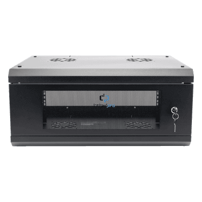 Gabinete de Pared / 4U / 19 in / 455 mm Profundidad / 1.49 ft / Cristal Templado / Acero Reforzado