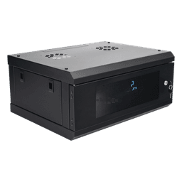 Gabinete de Pared / 4U / 19 in / 455 mm Profundidad / 1.49 ft / Cristal Templado / Acero Reforzado