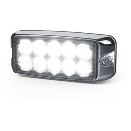 Luz LED de Advertencia / 10 LED / Doble Color Rojo/Claro / 5 x 2 Pulgadas / Montaje Superficial / 12 a 24 VDC / IP Exteriores