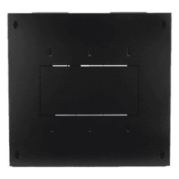 Gabinete de Pared Abatible / Rack 19" 12U / Ventana Cristal Templado / Apertura 120° / Laterales Removibles