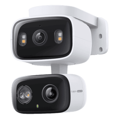 Cámara IP Dual PTZ / Dual Lente 2K+2K / 3 Megapixel cada lente / Seguimiento Sincronizado / Visión Nocturna a Color / IP65 / Audio Bidireccional