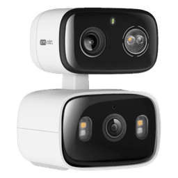 Cámara IP Dual PTZ / Dual Lente 2K+2K / 3 Megapixel cada lente / Seguimiento Sincronizado / Visión Nocturna a Color / IP65 / Audio Bidireccional