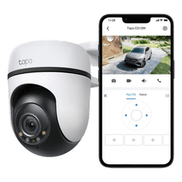 Cámara PTZ IP / 2K 3 Megapixel / 360° Panorámica Horizontal / 130° Vertical / Visión Nocturna Color / IR 29.9 m (98 ft) / Wi-Fi 2.4 GHz / IP65