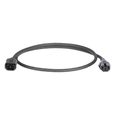 Cable de Alimentación Eléctrica Con Bloqueo Doble de Seguridad, de IEC C14 a IEC C13, 6 ft. de Largo, Color Negro, Paquete de 10 Piezas