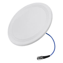 Antena Omnidireccional para Techo Interior / 600-6000 MHz / 5 Bandas Celulares y WiFi / Perfil Ultra Bajo 8 mm / Conector N-hembra / Cable Plenum 30 cm / Material del radomo, ABS