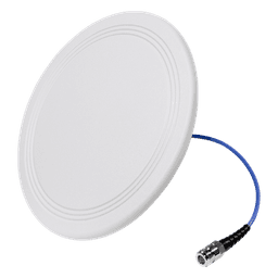 Antena Omnidireccional para Techo Interior / 600-6000 MHz / 5 Bandas Celulares y WiFi / Perfil Ultra Bajo 8 mm / Conector N-hembra / Cable Plenum 30 cm / Material del radomo, ABS
