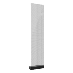 Panel LED Transparente / Pixel Pitch 3.91 mm / Transparencia 82% / Brillo 1500-5000 nits / Ultra Delgado <2 mm / Instalación Adhesiva, Colgada o Fija