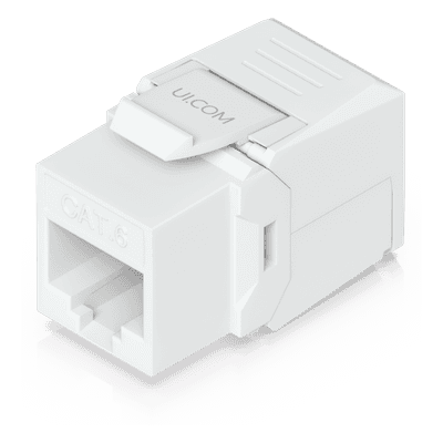 Keystone Jack / Cat6 / Terminación IDC / Snap-In / 12 Piezas