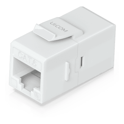 Acoplador Keystone / Cat6 Pass-Through / 10 Gbps / PoE / Snap-In / Paquete 12 Unidades