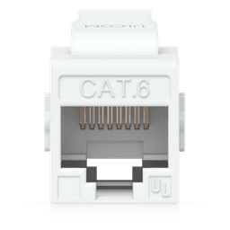Acoplador Keystone / Cat6 Pass-Through / 10 Gbps / PoE / Snap-In / Paquete 12 Unidades