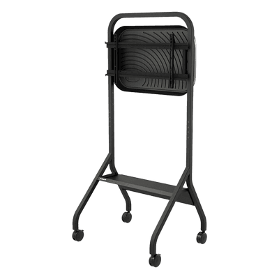 Carro Móvil para Pantalla Plana / 43" a 75"+ Displays / Altura Ajustable 49.8"-65.8" (126.5-167.1 cm) / Capacidad 150 lb (68 kg) / 4 Ruedas Dobles 4" (102 mm) / Gestión de Cableado Interno / Estructura Tubular / Incl