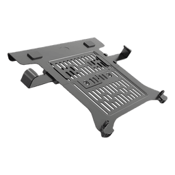 Soporte Ergonómico para Laptop / Compatible 13"-17" / Ajuste de Grosor 5-21 mm (0.2"-0.82") / Mecanismo Deslizante / Kit de Montaje Completo