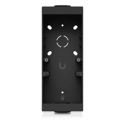 Caja de Conexión Color Negro para Lectores Profesionales UniFi Access y Doorbell, Montaje en Superficie Plana, Compatible con Conduit de 3/4"